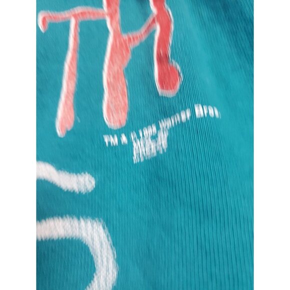 Vintage Taz Refuses To Play Well With Others Wild Thing Sweatshirt L 1995 Teal - Picture 5 of 15